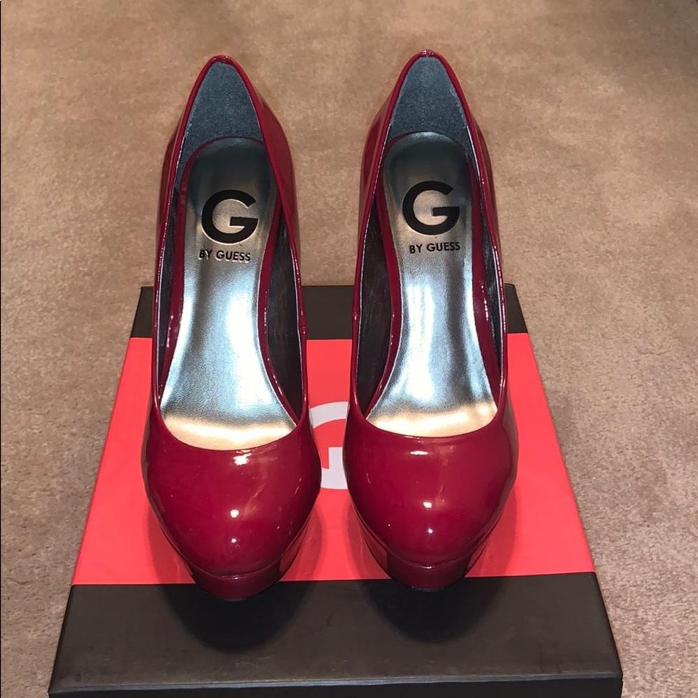 G by Guess red heels